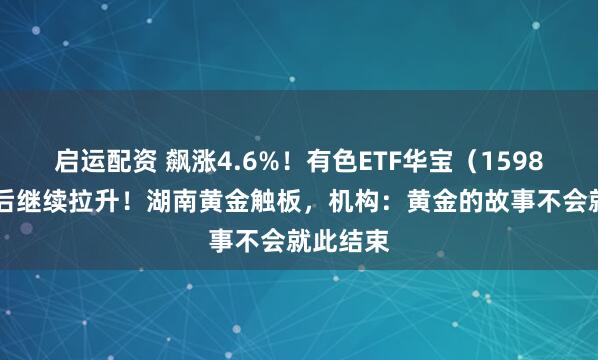 启运配资 飙涨4.6%！有色ETF华宝（159876）午后继续拉升！湖南黄金触板，机构：黄金的故事不会就此结束