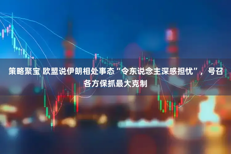 策略聚宝 欧盟说伊朗相处事态“令东说念主深感担忧”，号召各方保抓最大克制