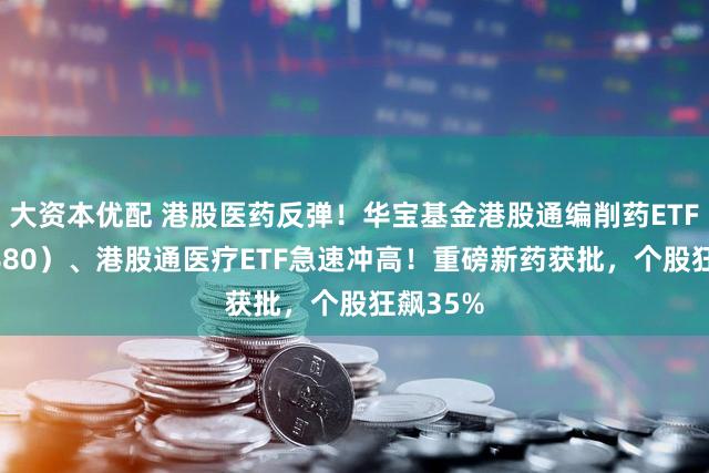 大资本优配 港股医药反弹！华宝基金港股通编削药ETF（520880）、港股通医疗ETF急速冲高！重磅新药获批，个股狂飙35%