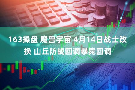 163操盘 魔兽宇宙 4月14日战士改换 山丘防战回调暴毙回调
