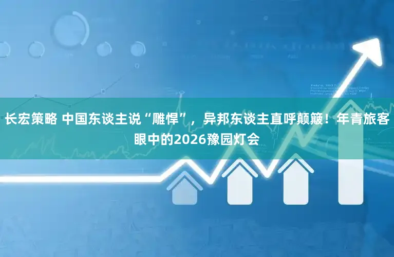 长宏策略 中国东谈主说“雕悍”，异邦东谈主直呼颠簸！年青旅客眼中的2026豫园灯会